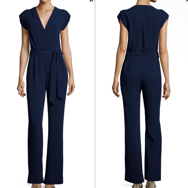 Nwt Diane Von Furstenberg Dvf Purdy Midnight Blue Pantsuit 0